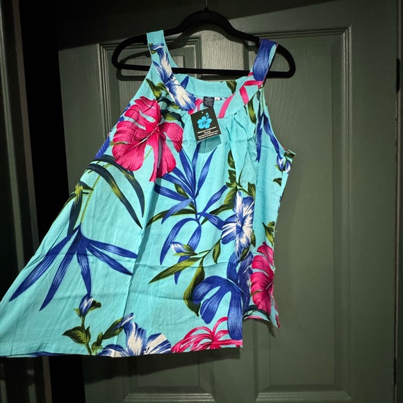 Tops - Tropical Floral Tank Top